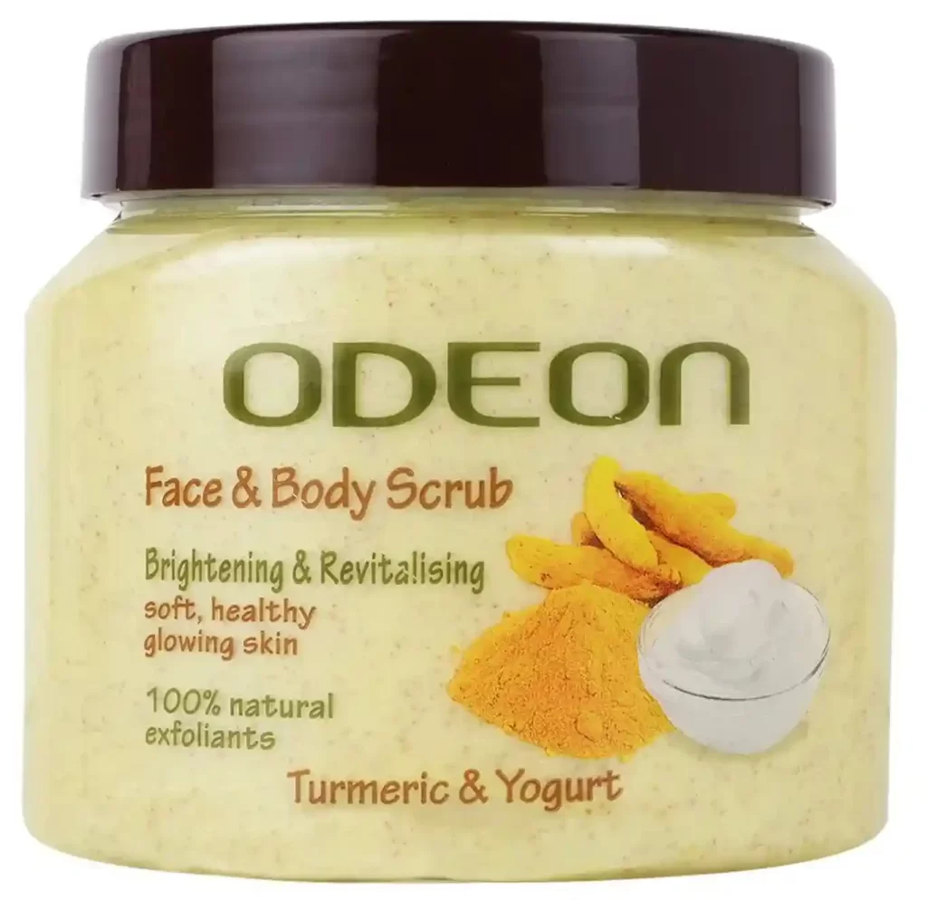 ODEON Turmeric & Yogurt Face and Body Scrub - सबसे अच्छा बॉडी स्क्रब 