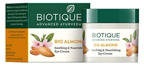 Biotique Bio Almond Eye Cream - डार्क सर्कल के लिए बेस्ट क्रीम
