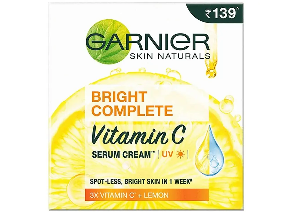 Garnier Bright Complete Vitamin C Serum Cream - ऑयली स्किन के लिए बेस्ट क्रीम